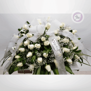 Cubrecaja en rosas