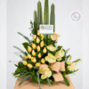 Arreglo fúnebre de rosas y anturios - Floristería en Medellin - Floristeria en Rionegro.
