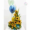 Regala una hermoso arreglo de  girasoles con rosas y peluche. Tenemos los arreglos hermosos para celebrar el nacimiento de ese nuevo angel. En Floristería Hojas Blancas tenemos cobertura en Medellin, Rionegro, La Ceja, Marinilla, Bello, El Poblado, Laureles, Itagüi, entre otros municipios del área metropolitana y oriente antioqueño.