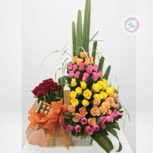Arreglo de rosas variadas - Floristería en Medellin - Rionegro - Antioquia - Ramo de flores - Domicilio GRATIS - ¡COMPRA AHORA!