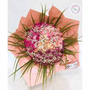 Regala un hermoso bouquet buchon en rosas rosadas