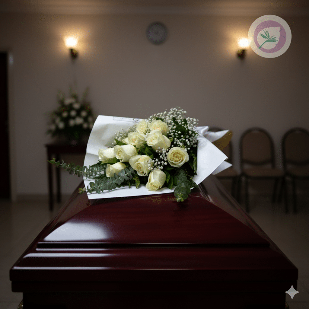 Arreglo floral funebre para condolencias