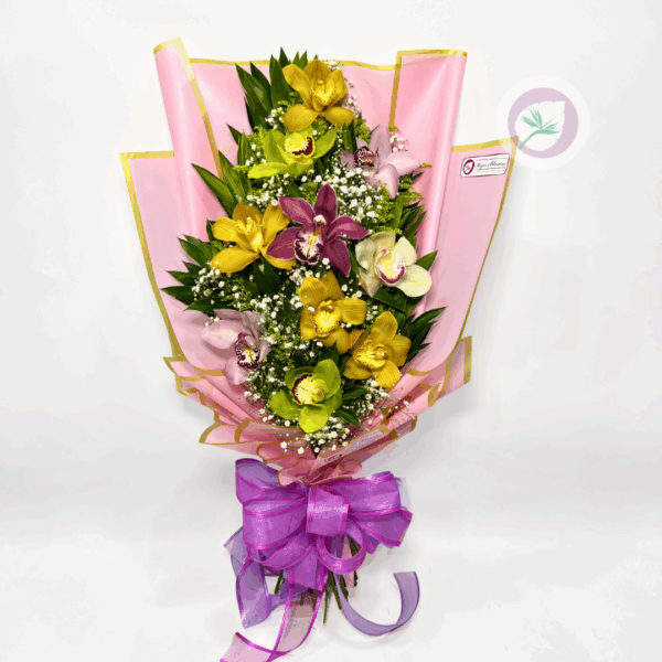 hermosos ramillete de orquideas para felicitar con envio GRATIS en Medellín, área metropolitana y el oriente Antioqueño. ¡cómpra ahora!